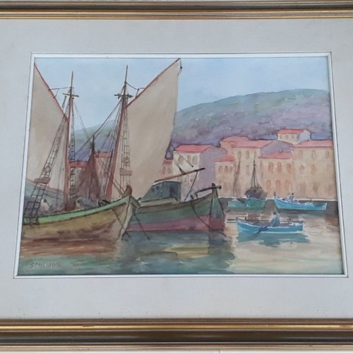 Watercolor by Stelios Miliadis used