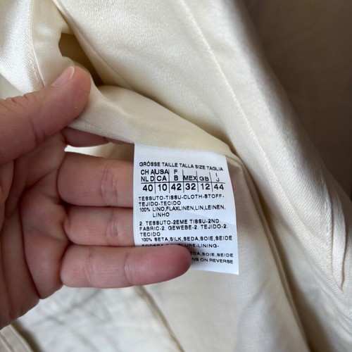 Sportmax Italy linen blazer like new, silk lining