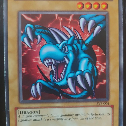 Winged Dragon Guardian of the Fortress card used, authentic