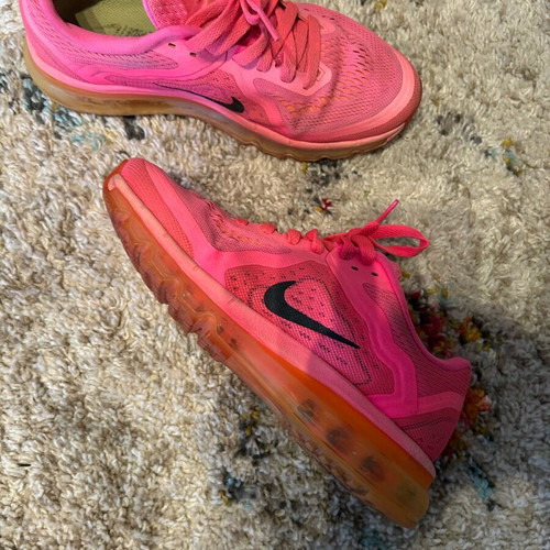 Nike Air Max 39 women's pink athletic shoes used, rare