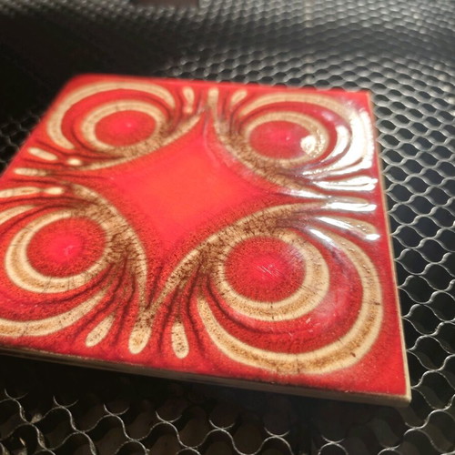 Wessel ceramic tile new, Mid-Century Modern, West Germany