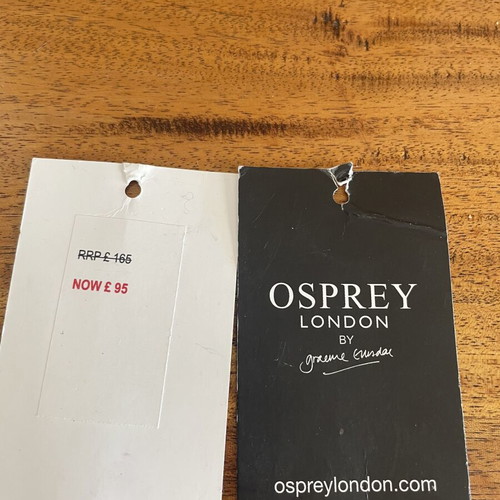 Osprey leather backpack used, brown ladies bag