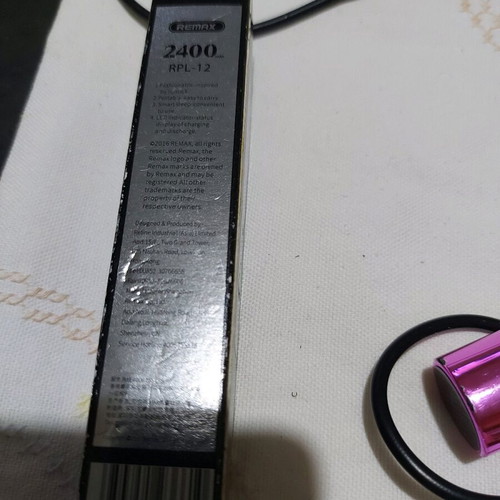 Remax external battery used