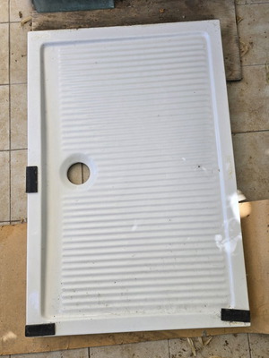 Simas rectangular porcelain shower tray 120x80cm like new