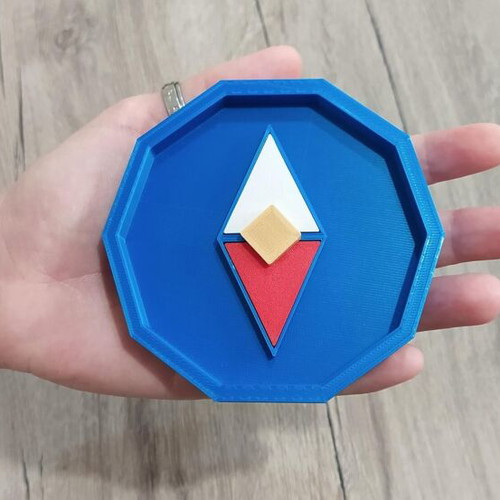 Legend of Zelda Compass 3D Printed new, 10 centimeters