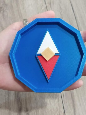Legend of Zelda Compass 3D Printed new, 10 centimeters
