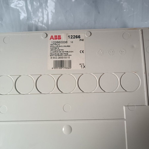 ABB Electrical Distribution Wall Panel three rows 12 elements like new