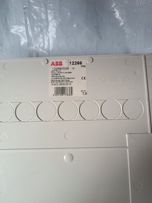 ABB Electrical Distribution Wall Panel three rows 12 elements like new