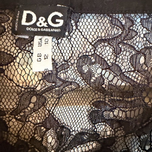Dolce&Gabbana Women's Lace Blouse like new, 44IT, black