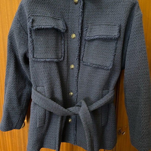 Zara blue oversized jacket coat new, size M
