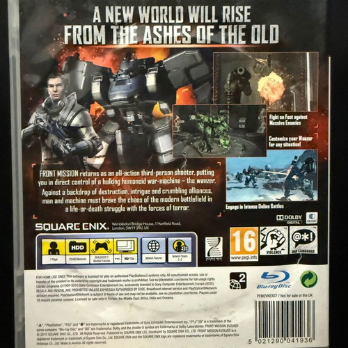 Front Mission Evolved PS3 game used, action