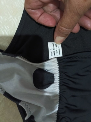 Monokini ολόσωμο μαγιό σαν καινούργιο, μαύρο και άσπρο πουά, μέγεθος L