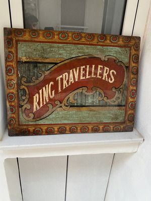 Brooks Ring Traveller Vintage Διαφημιστική Ξύλινη Ζωγραφική Σαν Καινούργιο