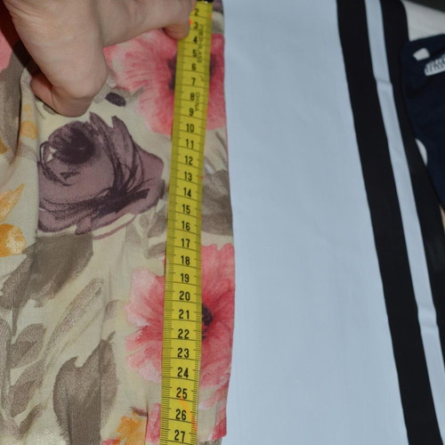 Floral jumpsuit Promod new, beige multicolor, size 36-40