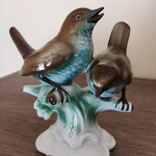 Porcelain bird figure Gerold Bavaria like new
