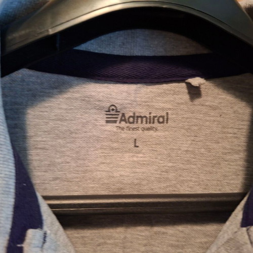 Admiral short-sleeve shirt like new, gray, size L