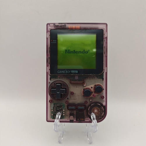 Game Boy Pocket Atomic Purple used, fully functional, missing cover