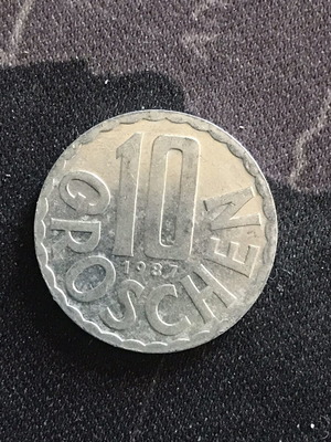 Austria 10 Groschen 1987 coin like new