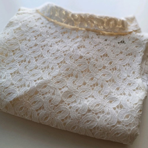 Zara lace dress type Guipure XS used, white