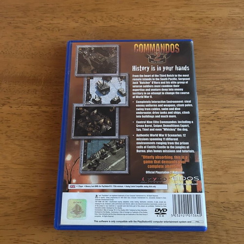 Commandos 2 Men of Courage PlayStation 2 game like new
