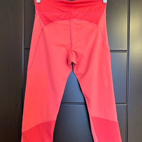 Bershka athletic leggings used, pink, size S