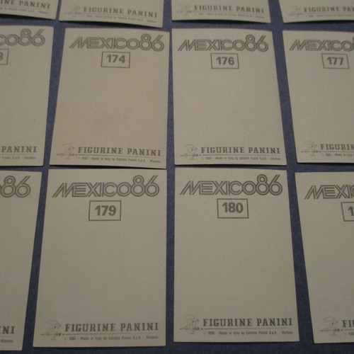 Panini Mexico 86 stickers used, France team