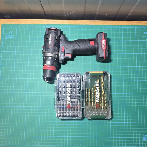 Parkside Performance Impact Drill 45Nm 12V with 4Ah Battery and Accessories like new
