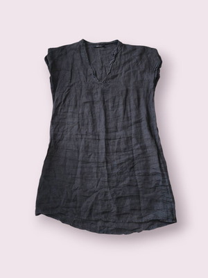 Linen dress L-XL used, black