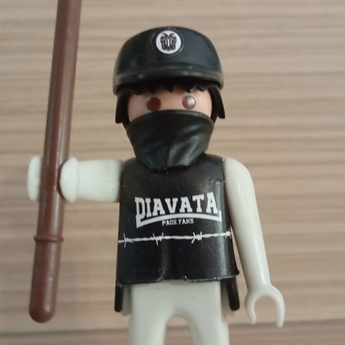 Playmobil PAOK Fan Figure with Team Flag like new