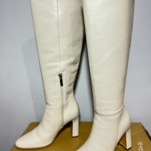 Mango boots like new, size 36, white beige leather