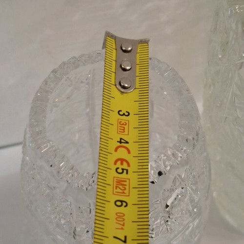 Set of crystal vases like new, 3 pieces