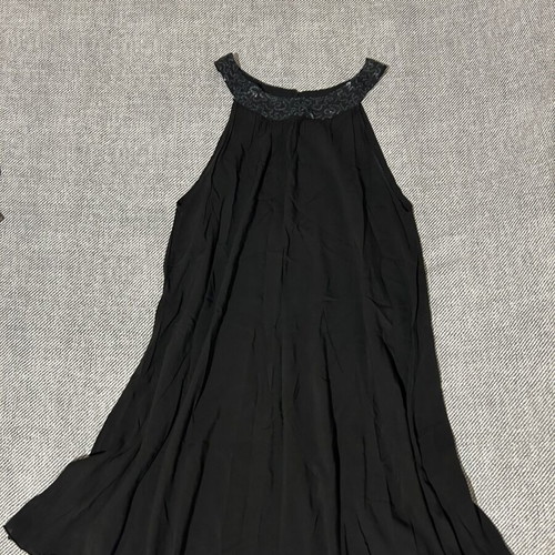 Black sleeveless dress like new, made in Italy, length 74cm