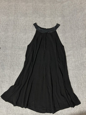 Black sleeveless dress like new, made in Italy, length 74cm
