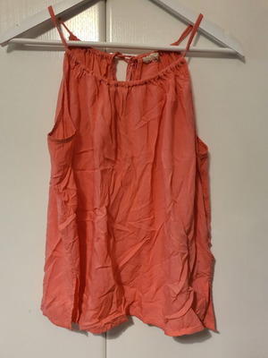 H&M Coral Top like new, adjustable thin straps, wide fit XXL