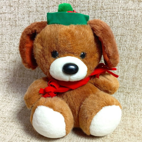 Stuffed animal dolls new, pack of 3, 1990s vintage dog and bears