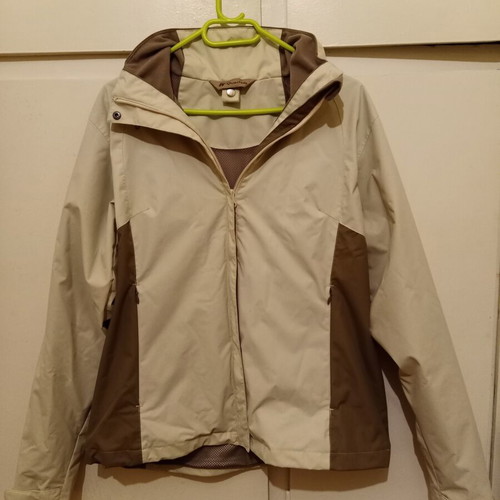 Quechua Decathlon Creation jacket like new, beige and brown, size L