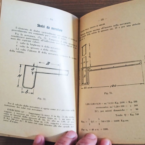 Calcolo del Cemento Armato book used, Italian
