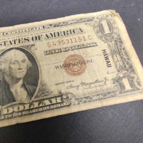 1 dollar Hawaii 1935 used