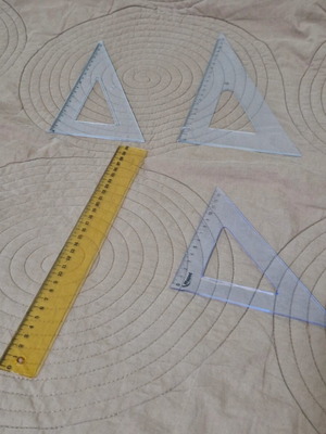 Set of four rulers in various sizes