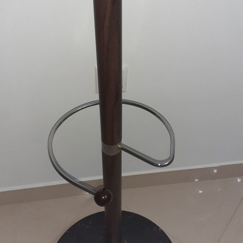 Coat rack new from unique wood with marble base, height 175cm