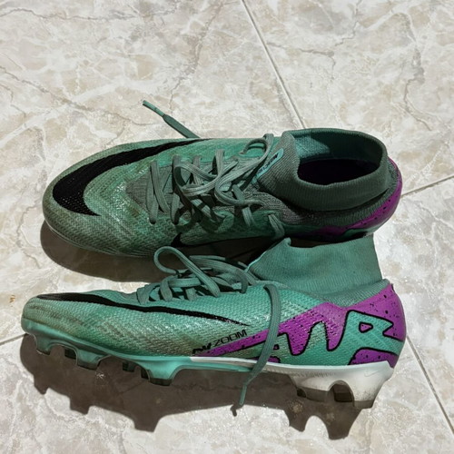 Nike Mercurial football shoes used, turquoise, size 38