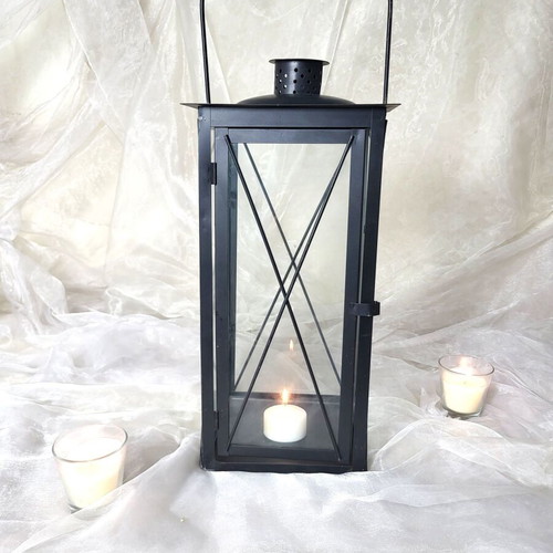 Large Metal Lantern like new, minimal decoration 52cm