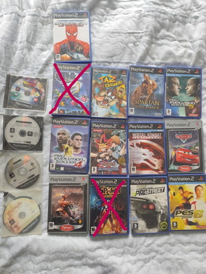 Πακέτο μεταχειρισμένων παιχνιδιών PlayStation 2 με τίτλους δράσης, περιπέτειας και αθλητικά