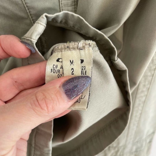 DDP jacket used, size M, grey and green with embroidery