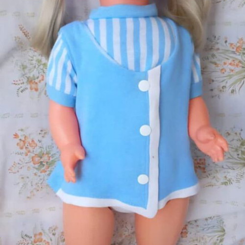 Vintage Zapf doll 56 cm like new, mechanical, 70s
