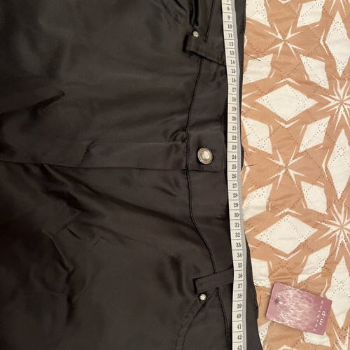 Black satin pants new, size XXL