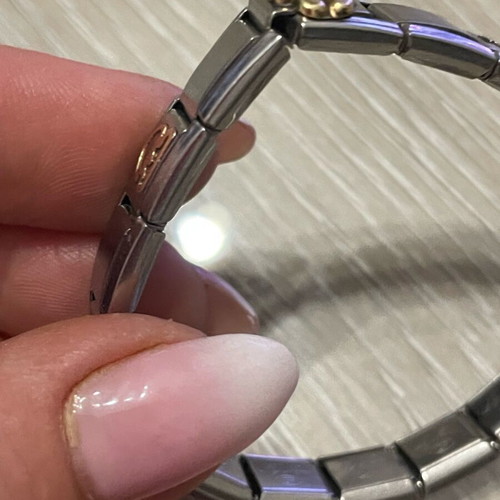 Re Florence bracelet used, steel with 18k gold details