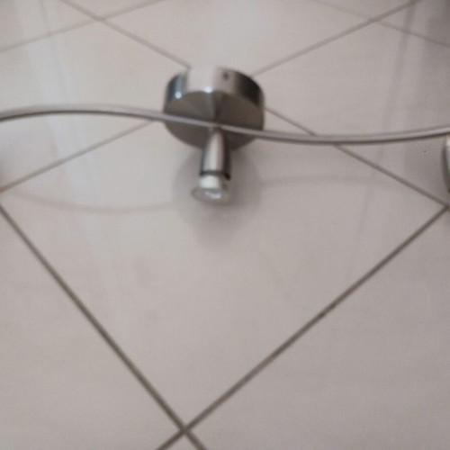 Ceiling lights like new, set of 2 with spotlights, inox color