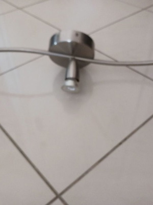 Ceiling lights like new, set of 2 with spotlights, inox color