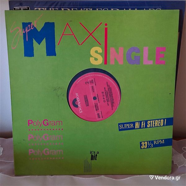  diskos viniliou Super Maxi Single